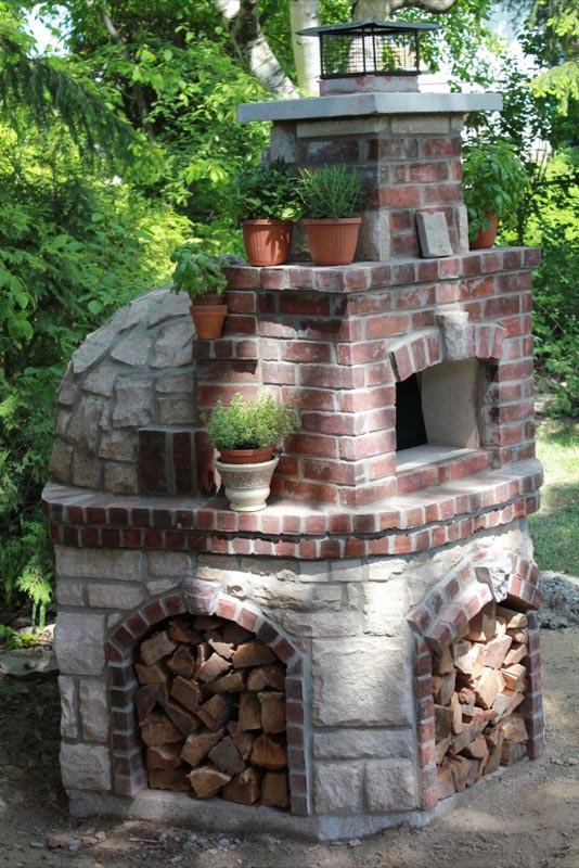 wood fired oven construction