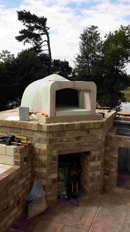 outdoor kitchen pizza oven project