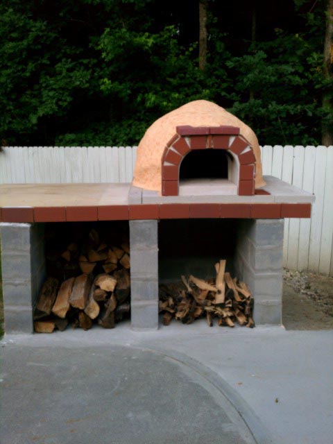 pizza oven construction project